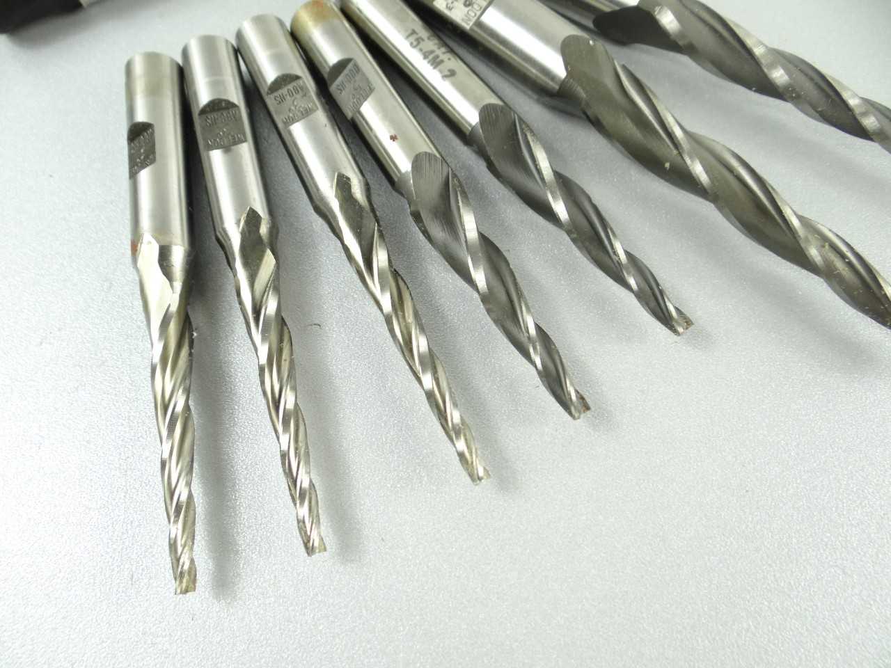 Lot of 7 NEW Weldon HSS Tapered End Mills - MACHINING TOOLING & PARTS