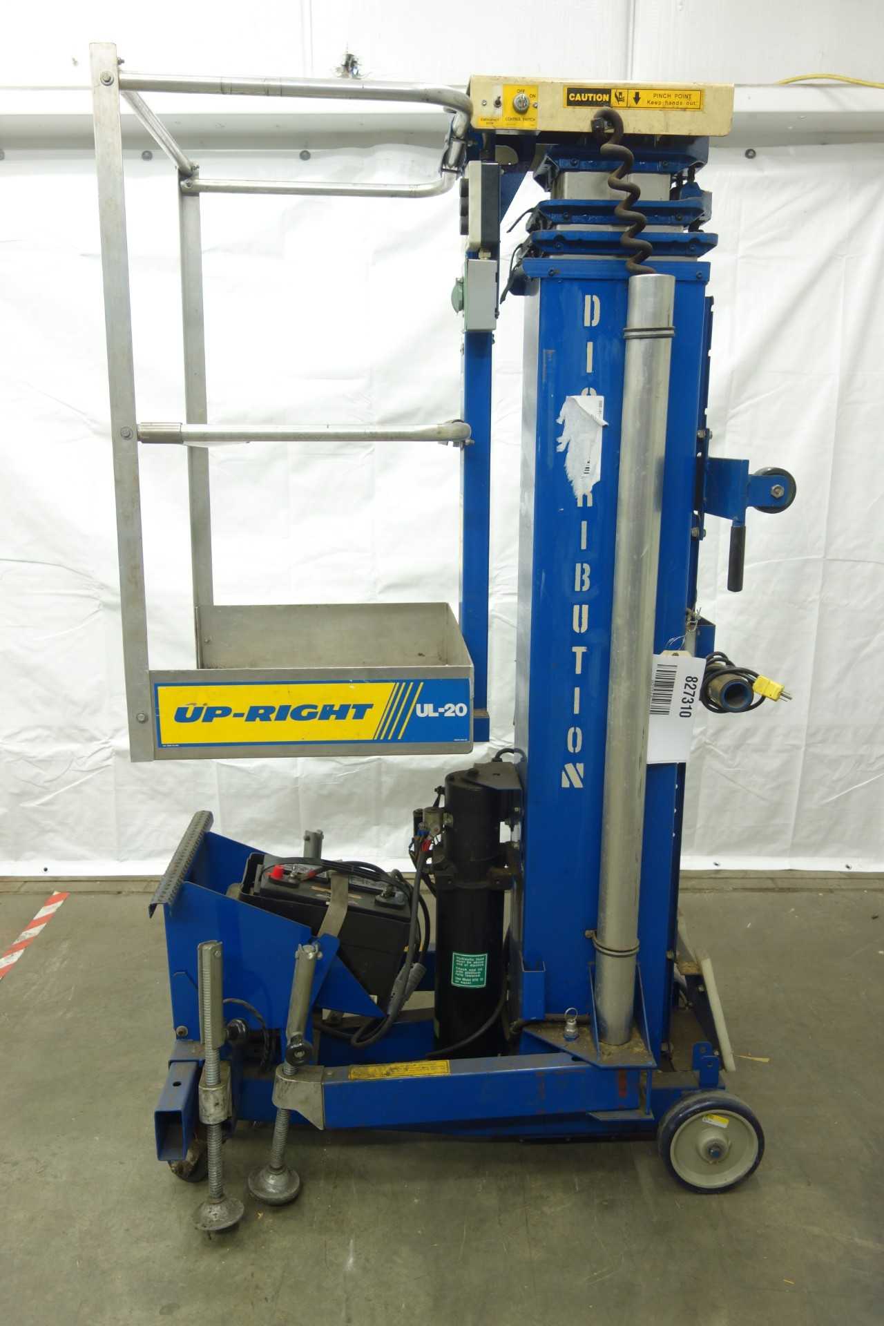 UPRIGHT UL-20 ELECTRIC MAN LIFT - MATERIAL HANDLING