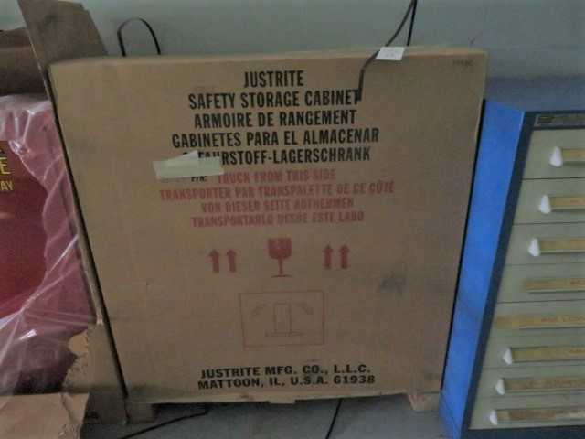 Justrite Flammable Storage Cabinet, NEW - SAFETY EQUIPMENT