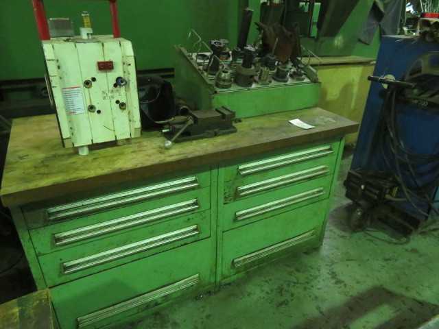 (8) Drawer Stanley Cabinet with contents in picture except for white mold - MISCELLANEOUS