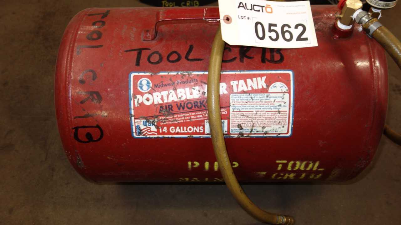 MIDWEST PRODUCTS 14 GALLON PORTABLE AIR TANK - PROCESS EQUIPMENT