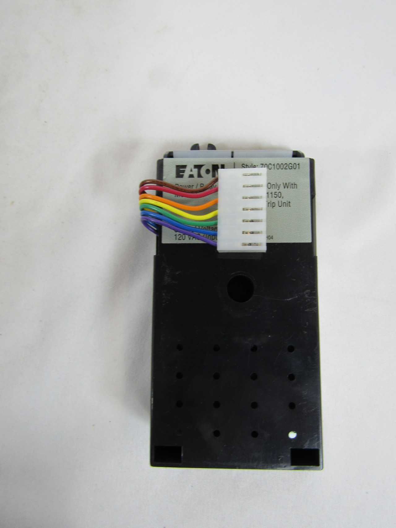 Quantity of 1 Used Eaton 70C1002G01 Power Relay Power Module 120V - AUTOMATION & CONTROLS Quantity of 1 Used Eaton 70C1002G01 Power Relay Power Module 120V - AUTOMATION & CONTROLS