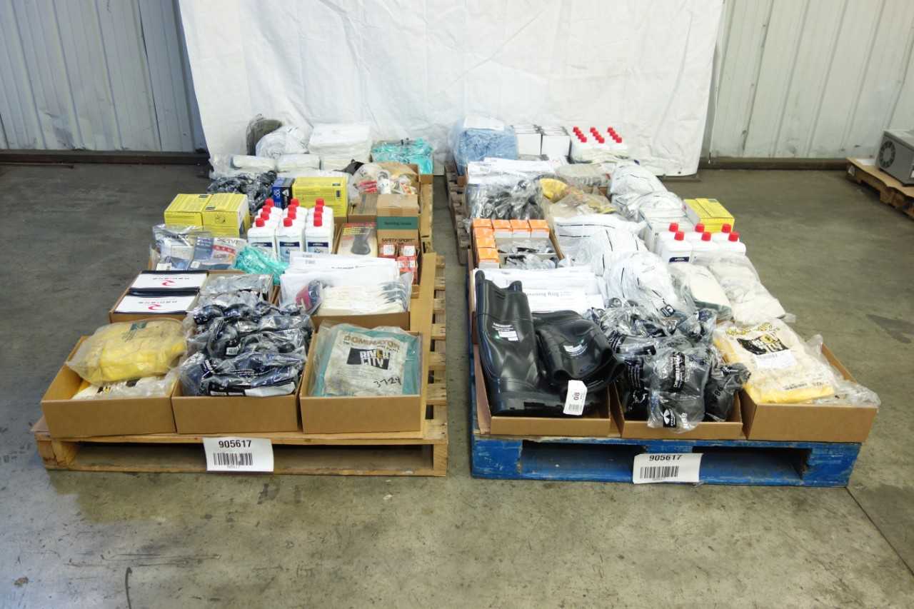 4 PALLETS OF ASSORTED PPE AND SAFETY EQUIPMENT - SAFETY EQUIPMENT