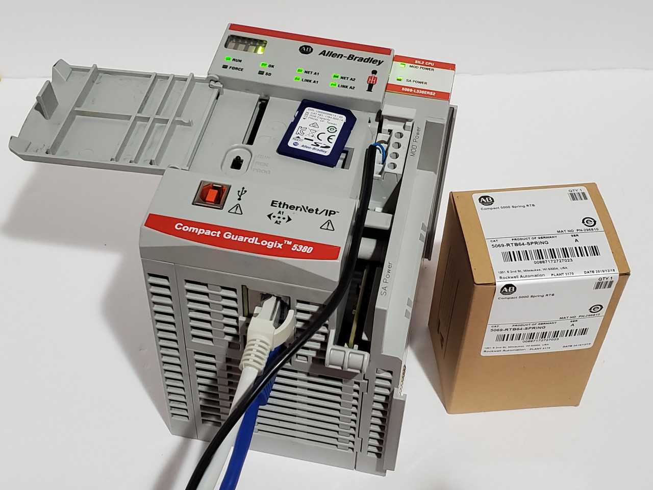 Allen Bradley CompactLogix 5069-L330ERS2 Plus Brand new 5069-RTB64 Spring - AUTOMATION & CONTROLS Allen Bradley CompactLogix 5069-L330ERS2 Plus Brand new 5069-RTB64 Spring - AUTOMATION & CONTROLS