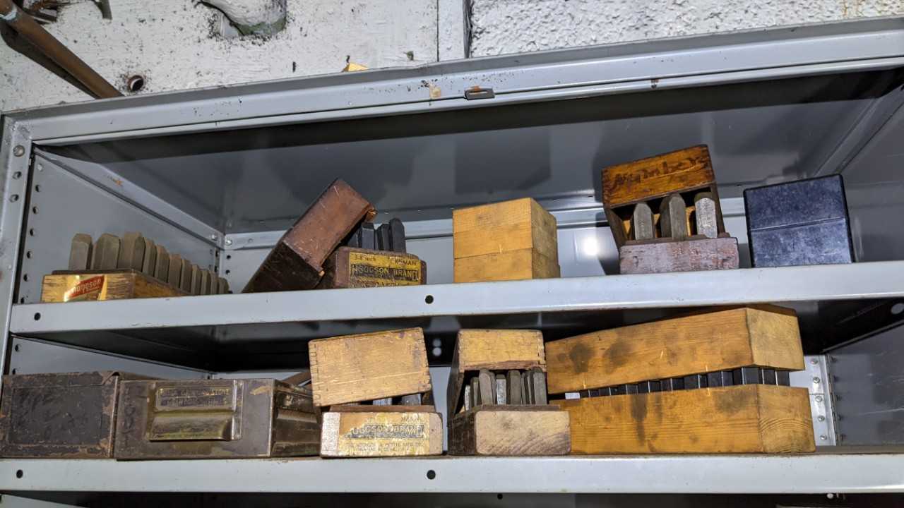 Double door cabinet with contents - TOOL STORAGE