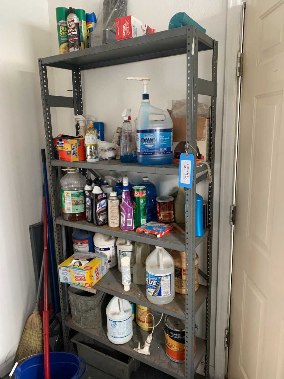 Rack with cleaning supplies - PLANT & FACILITY
