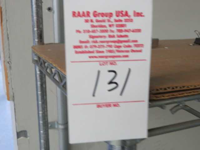 Metal Rack on wheels (2) Lot - MISCELLANEOUS