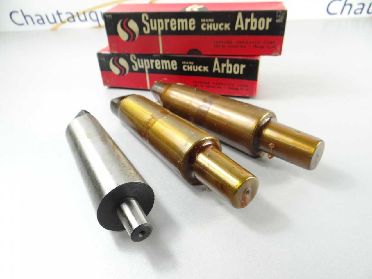 New Lot of 3 Drill Chuck Arbors Supreme 5MT-4JT 5MT-6JT - HOLEMAKING TOOLS