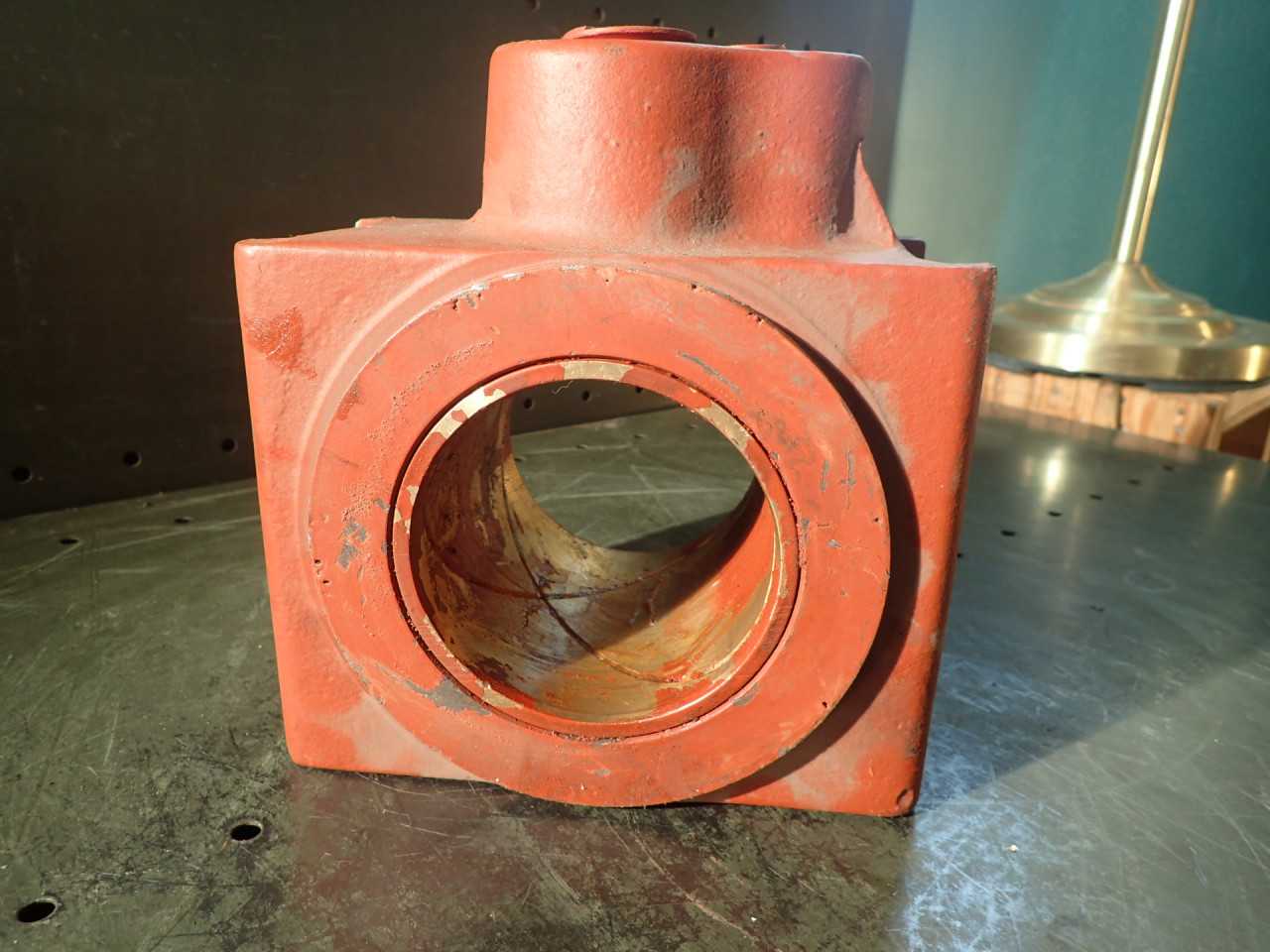 Rex Rod End Bearing Block with 100mm Bore Bronze Oil Groove Bushing Bearing NOS - BEARINGS
