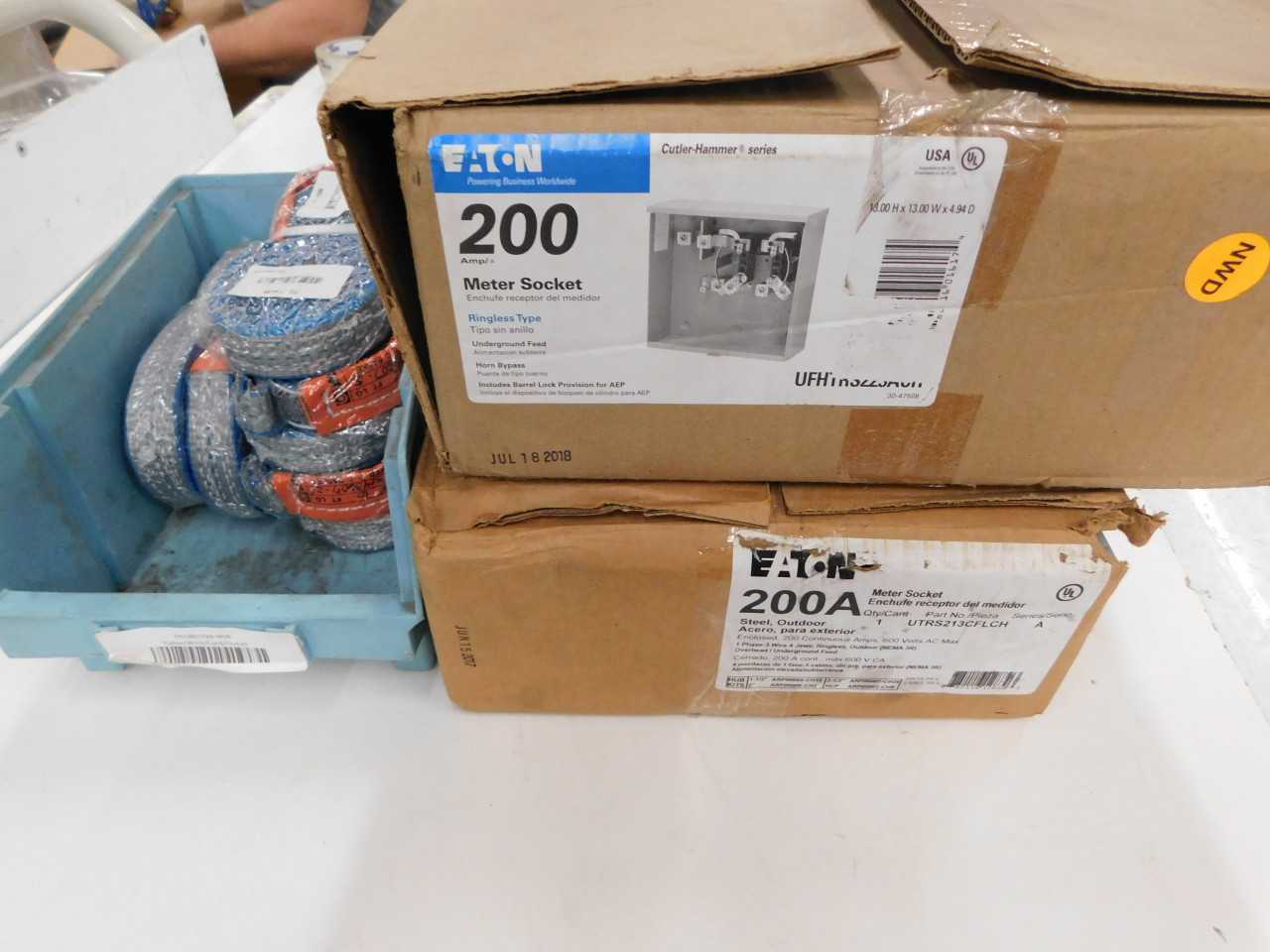 Lot of Quantity 7x Cable Accessories and 2x Meter Sockets - AUTOMATION & CONTROLS