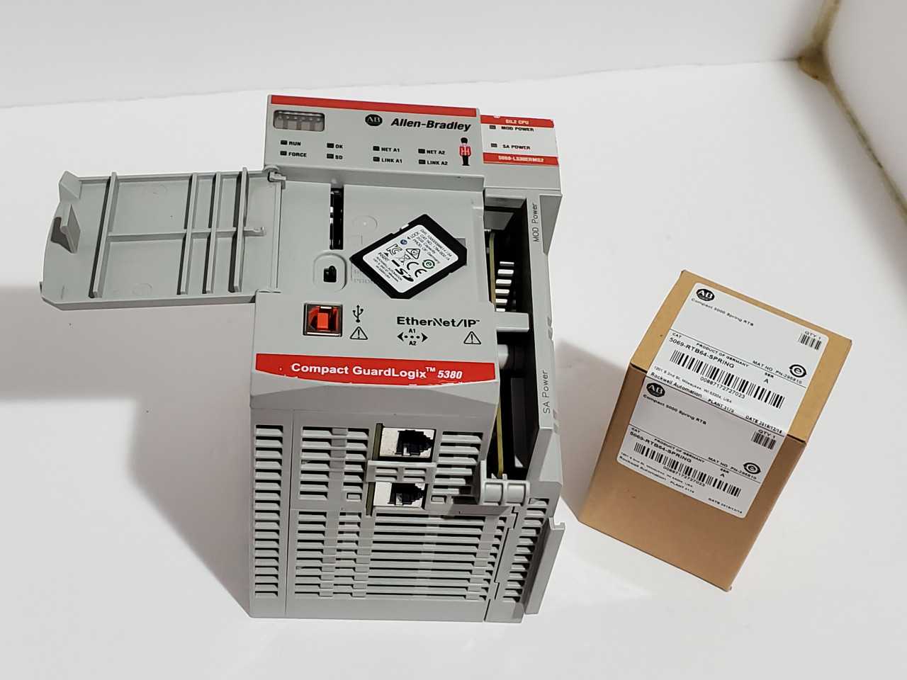 Allen Bradley CompactLogix 5069-L330ERMS2 Plus Brand new 5069-RTB64 Spring - AUTOMATION & CONTROLS