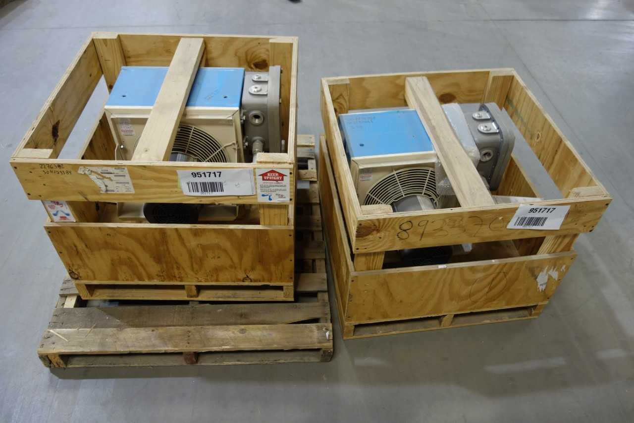 LOT OF TWO CHROMALOX FORCED AIR ELECTRIC HEATERS - HVAC EQUIPMENT