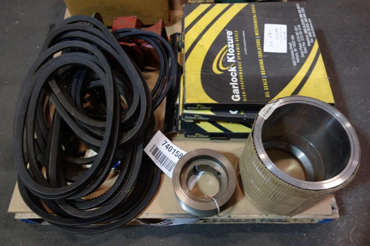 1 PALLET OF ASSORTEDOIL-SEAL, COUPLING SLEEVE, SPROCKET, GEAR REDUCER- WINSMITH, GARLOCK - GEAR REDUCERS