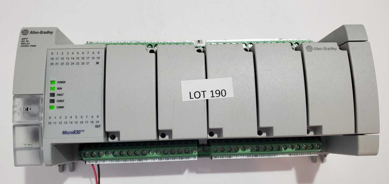 Allen Bradley Micro 830 2080-LC30-48QWB PLC - AUTOMATION & CONTROLS Allen Bradley Micro 830 2080-LC30-48QWB PLC - AUTOMATION & CONTROLS