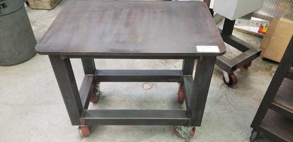 Heavy Steel Rolling Cart 24" x 36" - ROLLING CARTS Heavy Steel Rolling Cart 24" x 36" - ROLLING CARTS