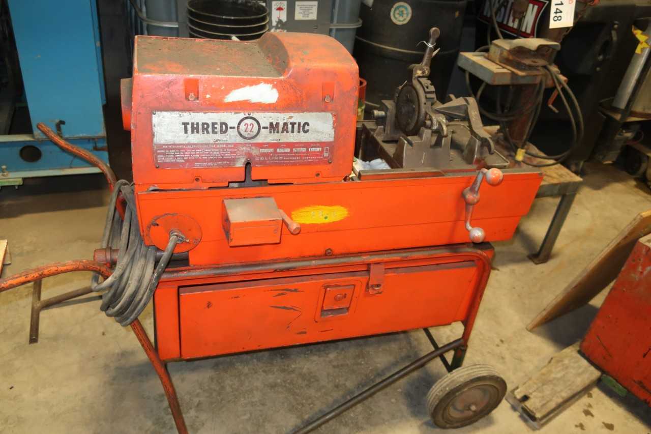 THRED-O-MATIC 22A PIPE THREADER 15A 110V AC/DC - ELECTRIC POWER TOOLS