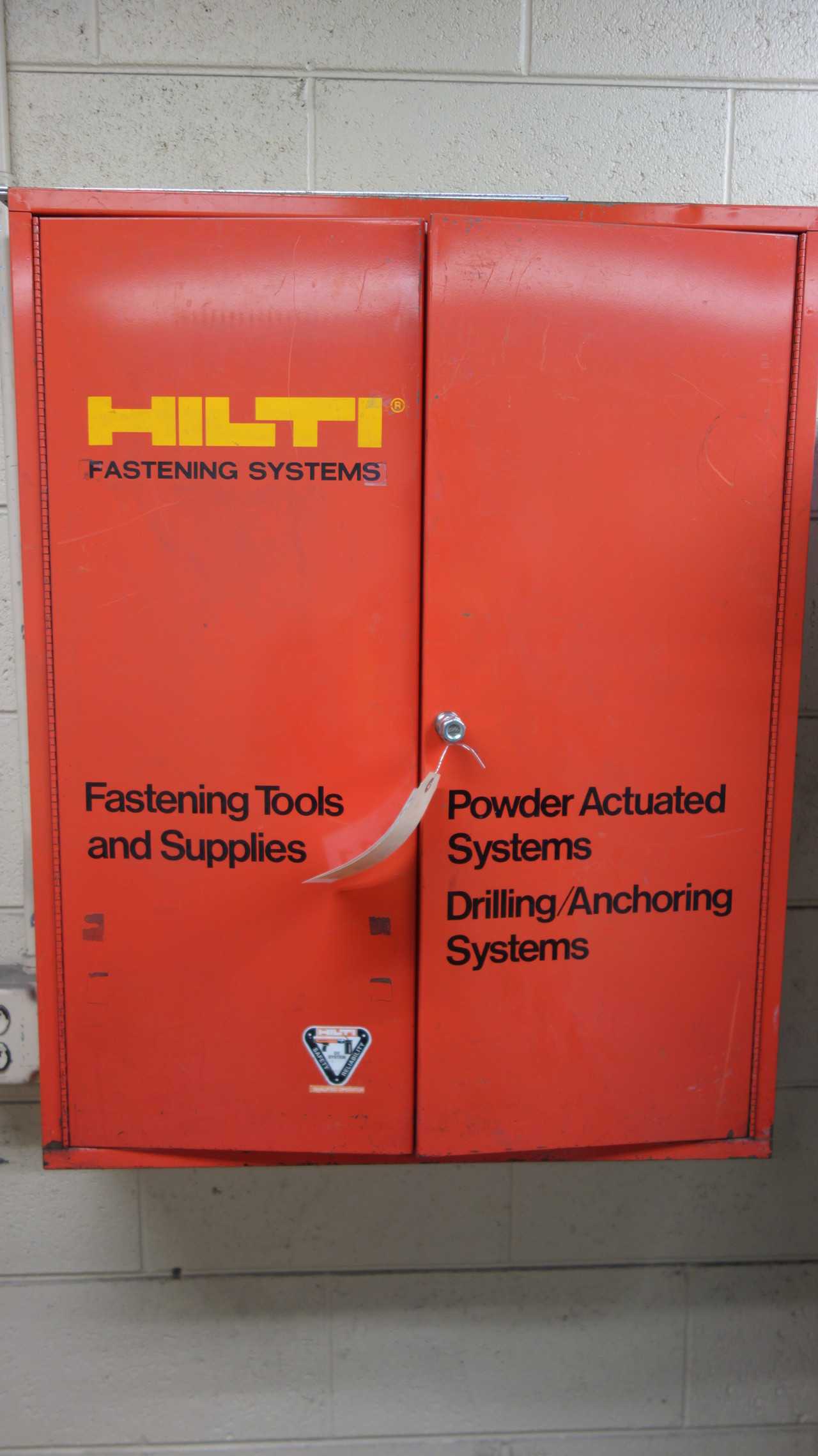 HILTI CABINET WITH FASTENERS - MISCELLANEOUS