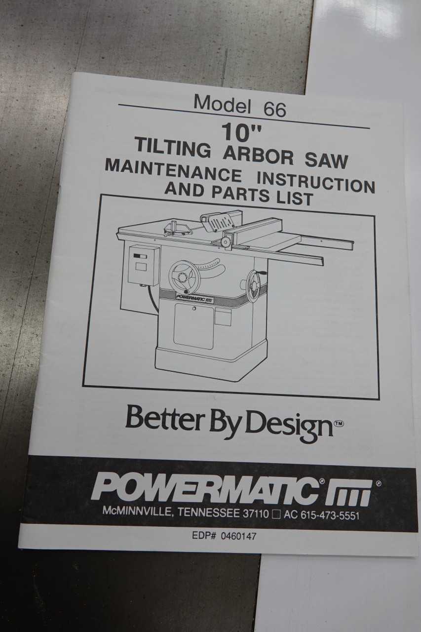 Powermatic 66 10" Tilting Arbor Saw - METAL SAWS