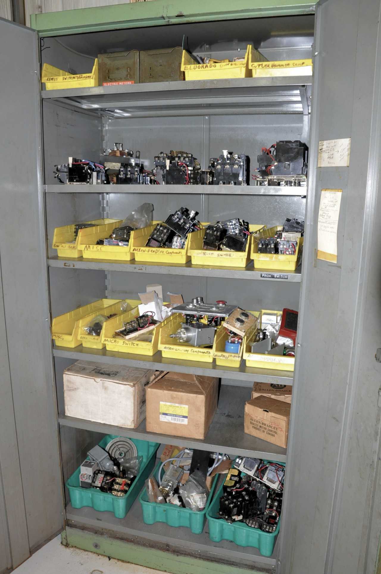 2-Door Supply Cabinet with Electrical Contents Including - TOOL STORAGE