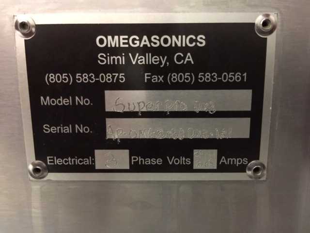 Omegasonics DX3 UltraSonic Parts Cleaning System - PROCESS EQUIPMENT