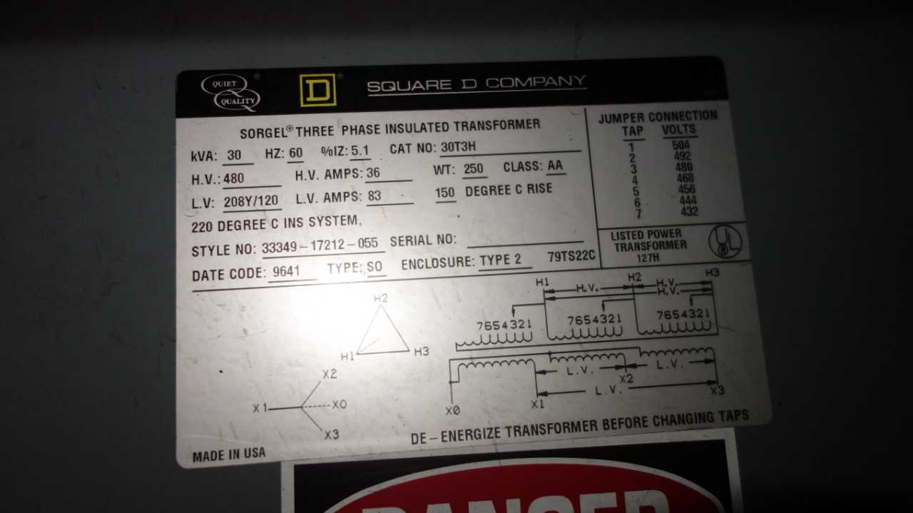 LOT OF 3 ASSORTED 480V-AC TRANSFORMERS, 45KVA, 30KVA - CONTROL TRANSFORMERS