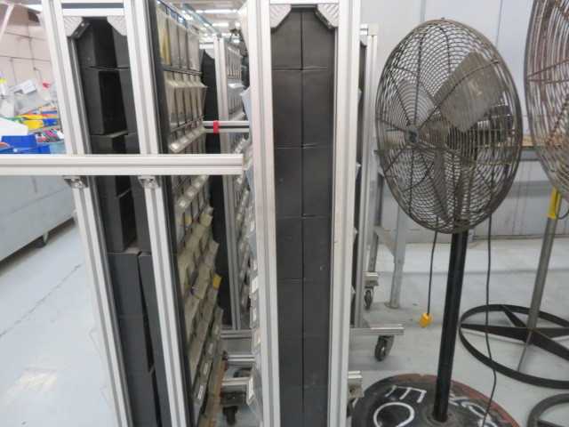 Aluminum Parts Storage Racks on Wheels (Lot) - MISCELLANEOUS