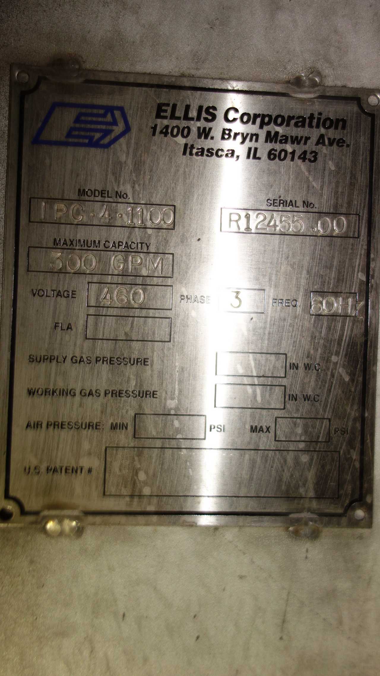 ELLIS CLARIFIER MIXING TANK FFT-1500 300GPM - PROCESS EQUIPMENT