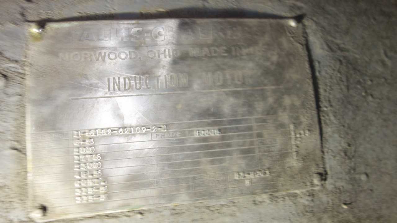 ALLIS CHALMERS 503US GS 200HP 2300V-AC INDUCTION MOTOR - ELECTRIC MOTORS