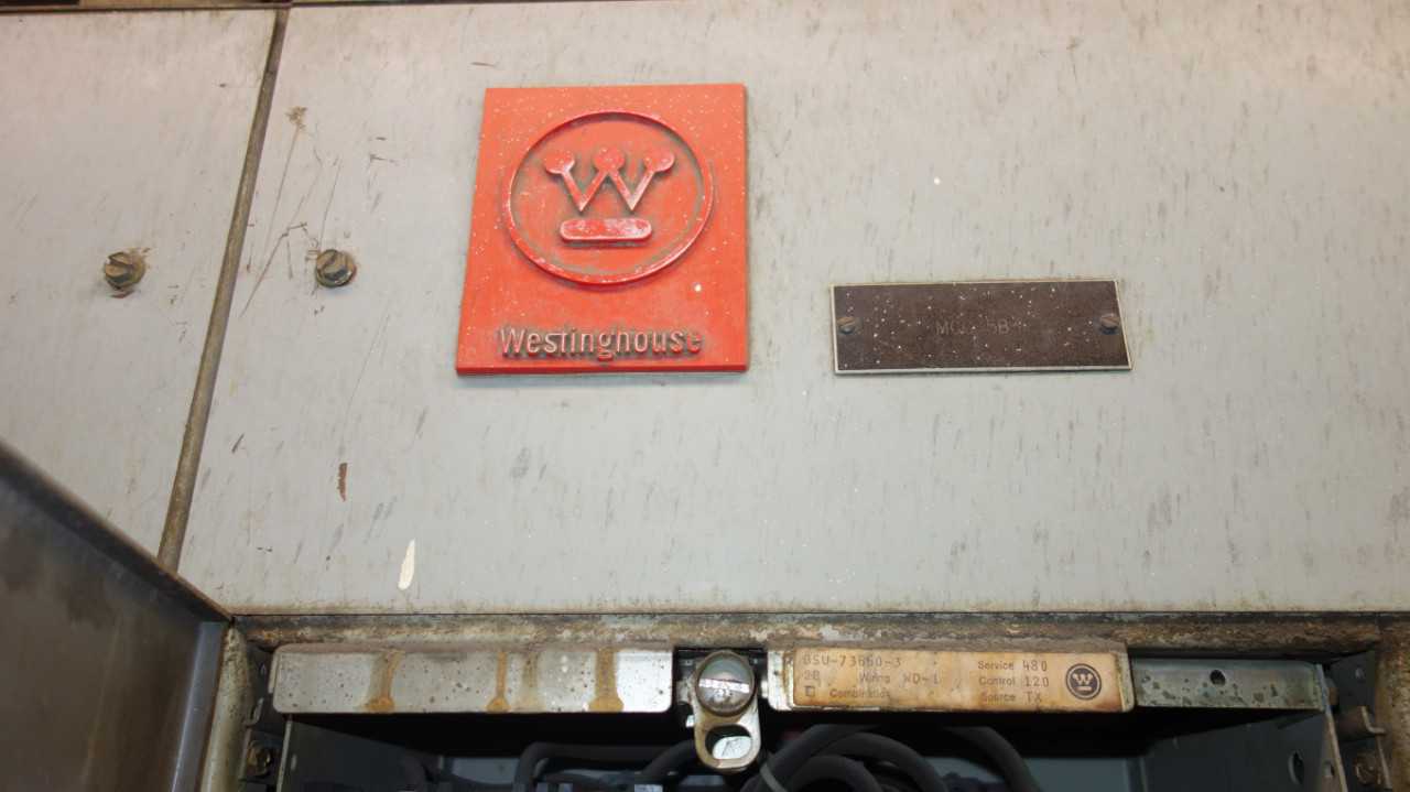 X4 VERTICAL SECTIONS OF WESTINGHOUSE MCC BUCKETS - MOTOR CONTROL CENTERS