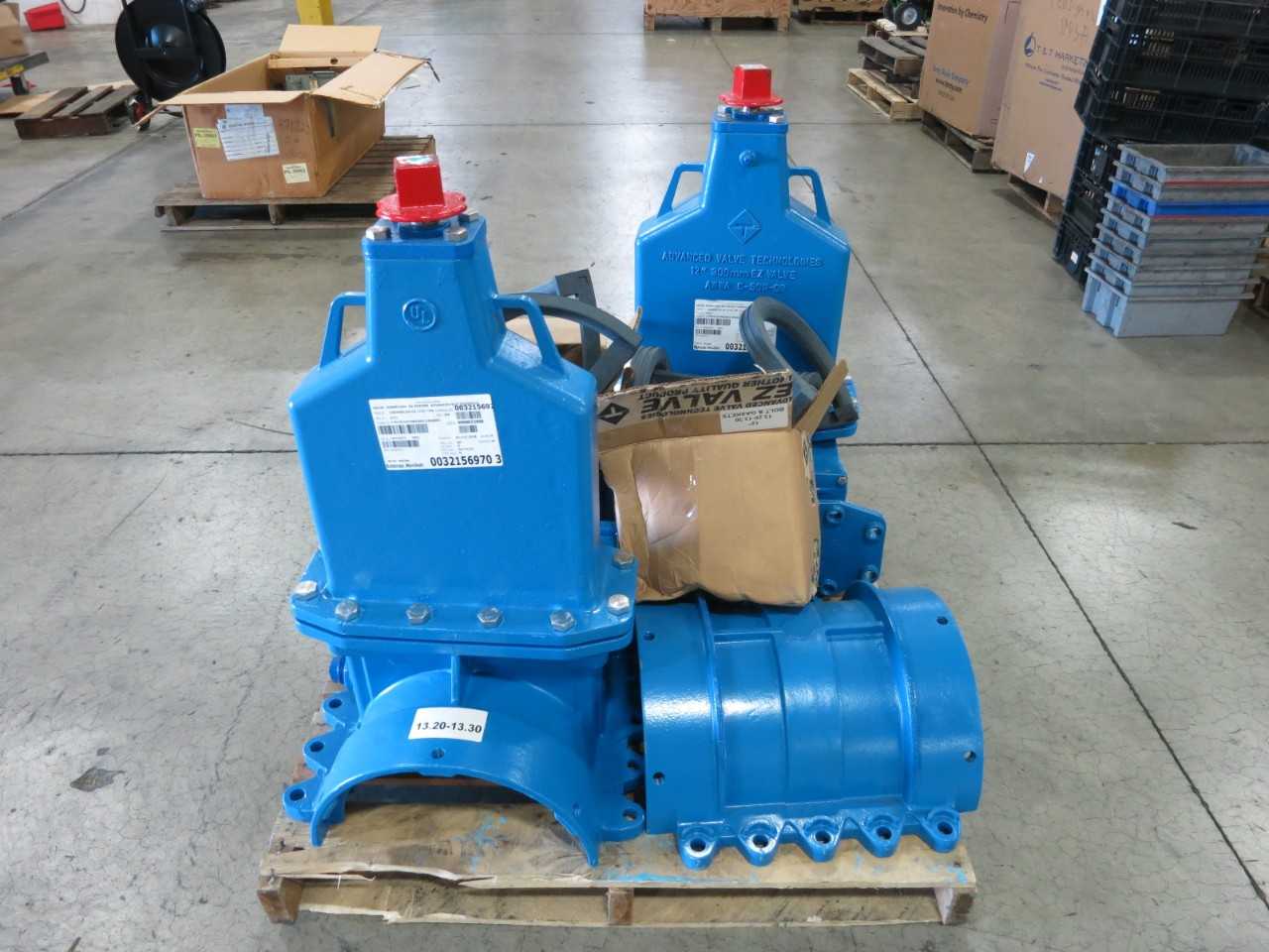 LOT OF 2 CLOCK SPRING ADVANCED VALVE TECHNOLOGIES AVT EZ VALVE EZV 12IN - VALVES