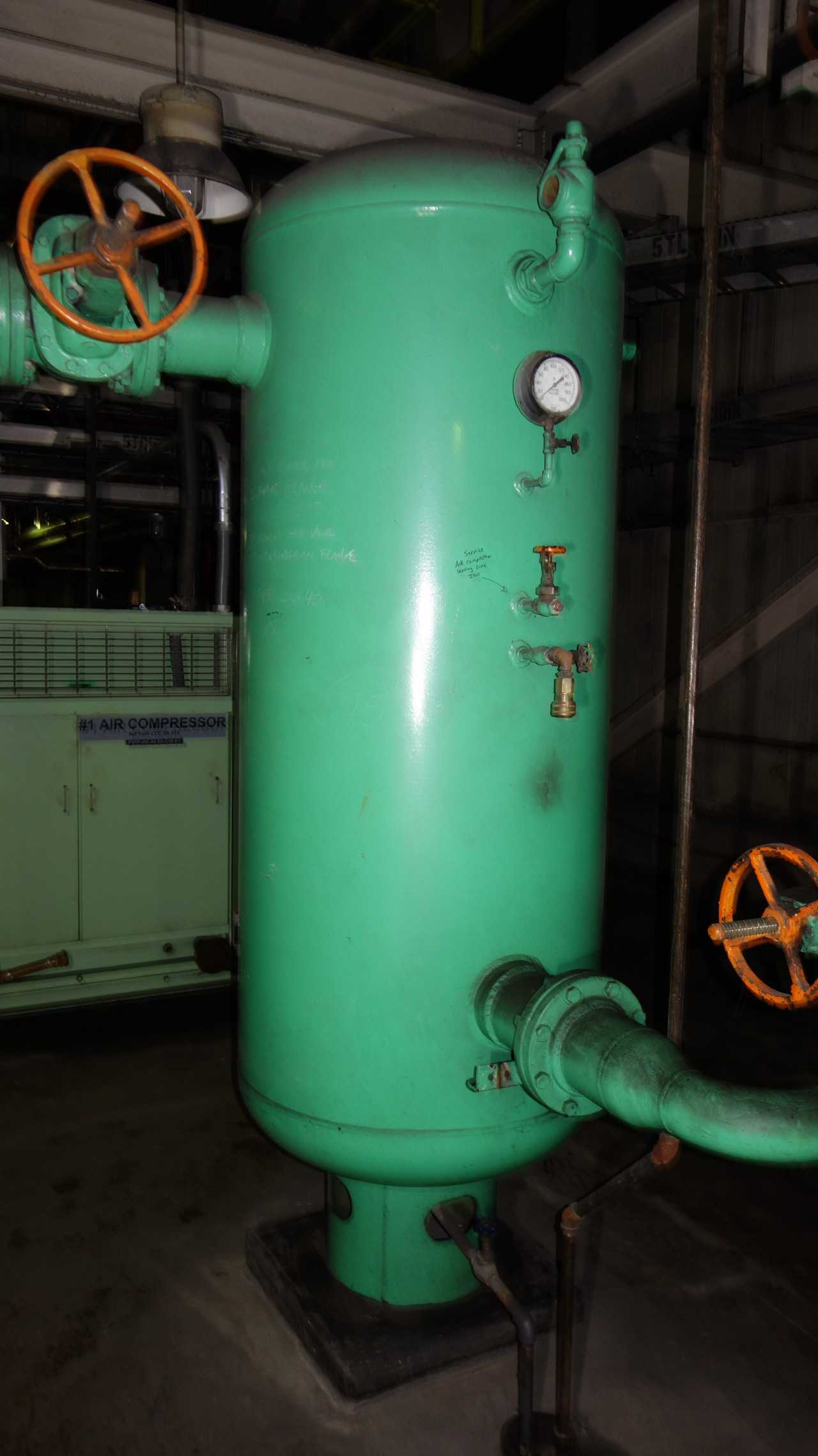 COMPRESSED AIR RECEIVER TANK 5A APPROX 300 GAL - PROCESS EQUIPMENT