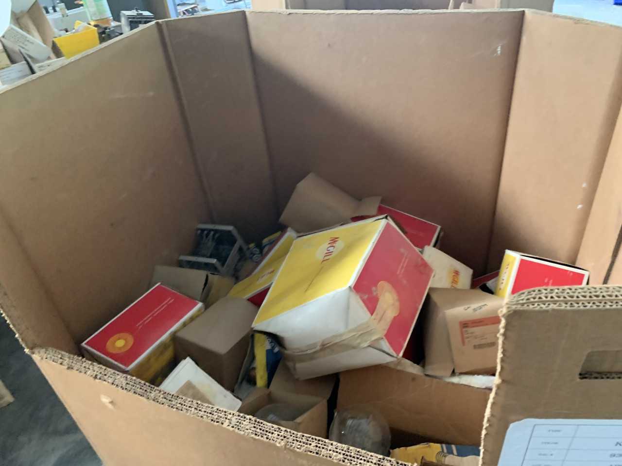 CRATE OF ELECTRICAL AUTOMATION EQUIPMENT PARTS MCGILL LIGHTING ETC. - ELECTRICAL COMPONENTS