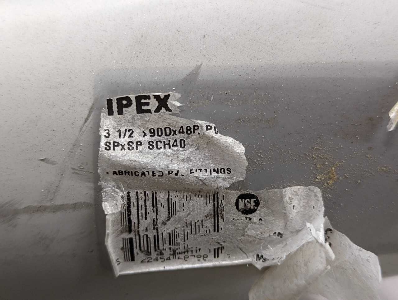 [IPEX - 13QTY] "3-1/2-SCH-40" PVC Conduit Elbow 3.5in - CONDUIT FITTING