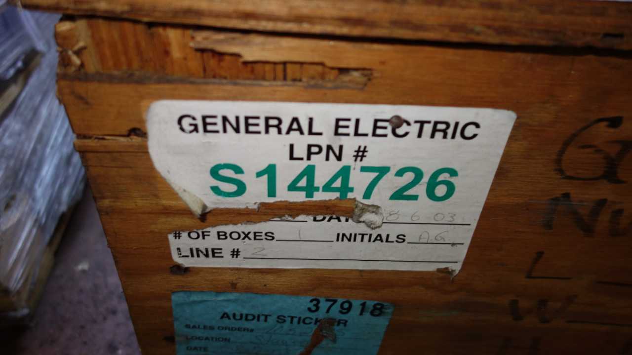 LOT OF 3 GE TURBINE PART CRATES - ELECTRIC POWER TOOLS