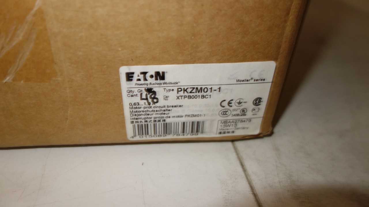 1 BOX OF 48 EATON MOELLER PKZM01-1 MOTOR CIRCUIT BREAKERS - CIRCUIT BREAKERS