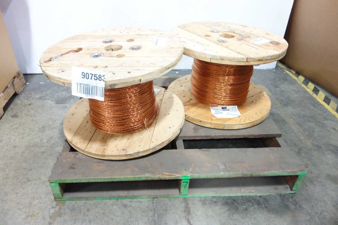 2 SPOOLS NEXANS COPPER WIRE - WIRE MANUFACTURING EQUIPMENT
