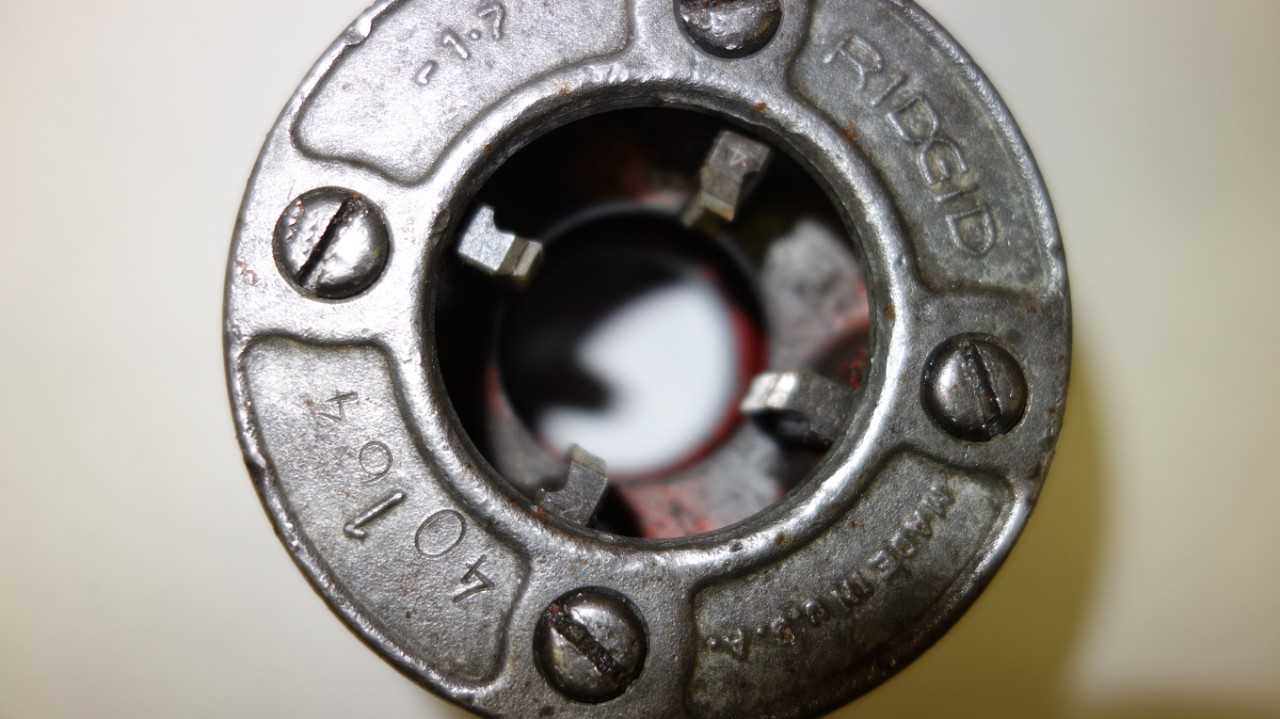 RIDGID 1 IN PLASTIBOND DIES - ELECTRIC POWER TOOLS