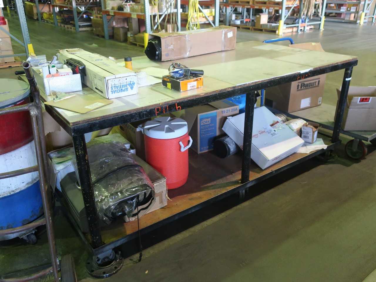 4' x 8' steel rolling work bench - PLANT & FACILITY