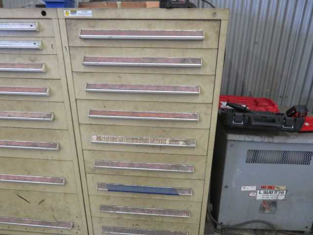 9 Drawer Stanley Vidmar and contents - MISCELLANEOUS