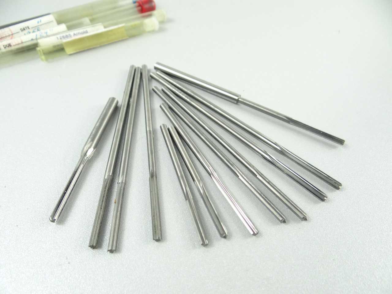 Lot of 12 Solid Carbide Machine Reamers - MACHINING EQUIPMENT