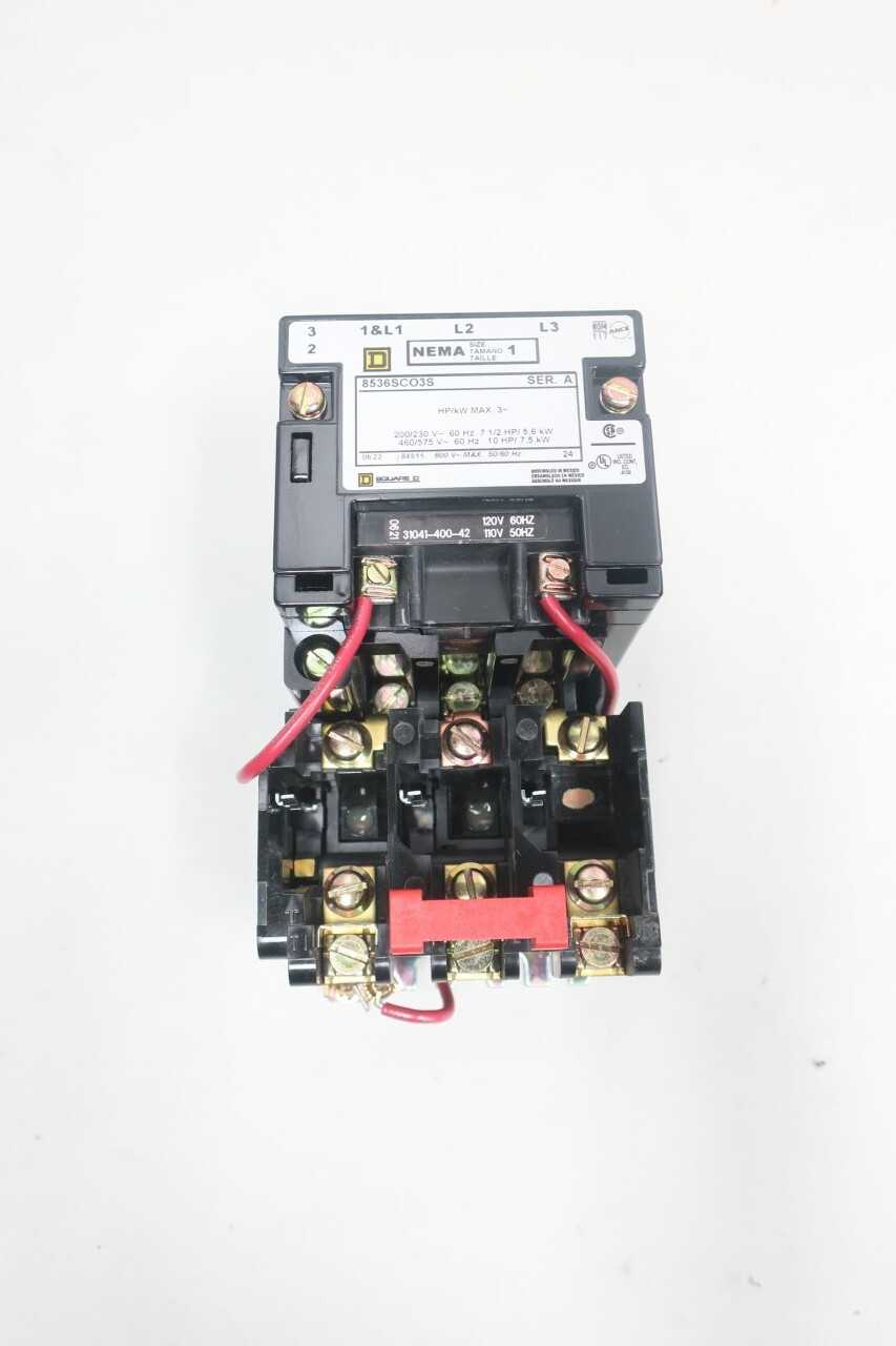 SQUARE D 8536SCO3SV02S 10HP SIZE 1 FULL VOLTAGE STARTER - MOTOR STARTERS