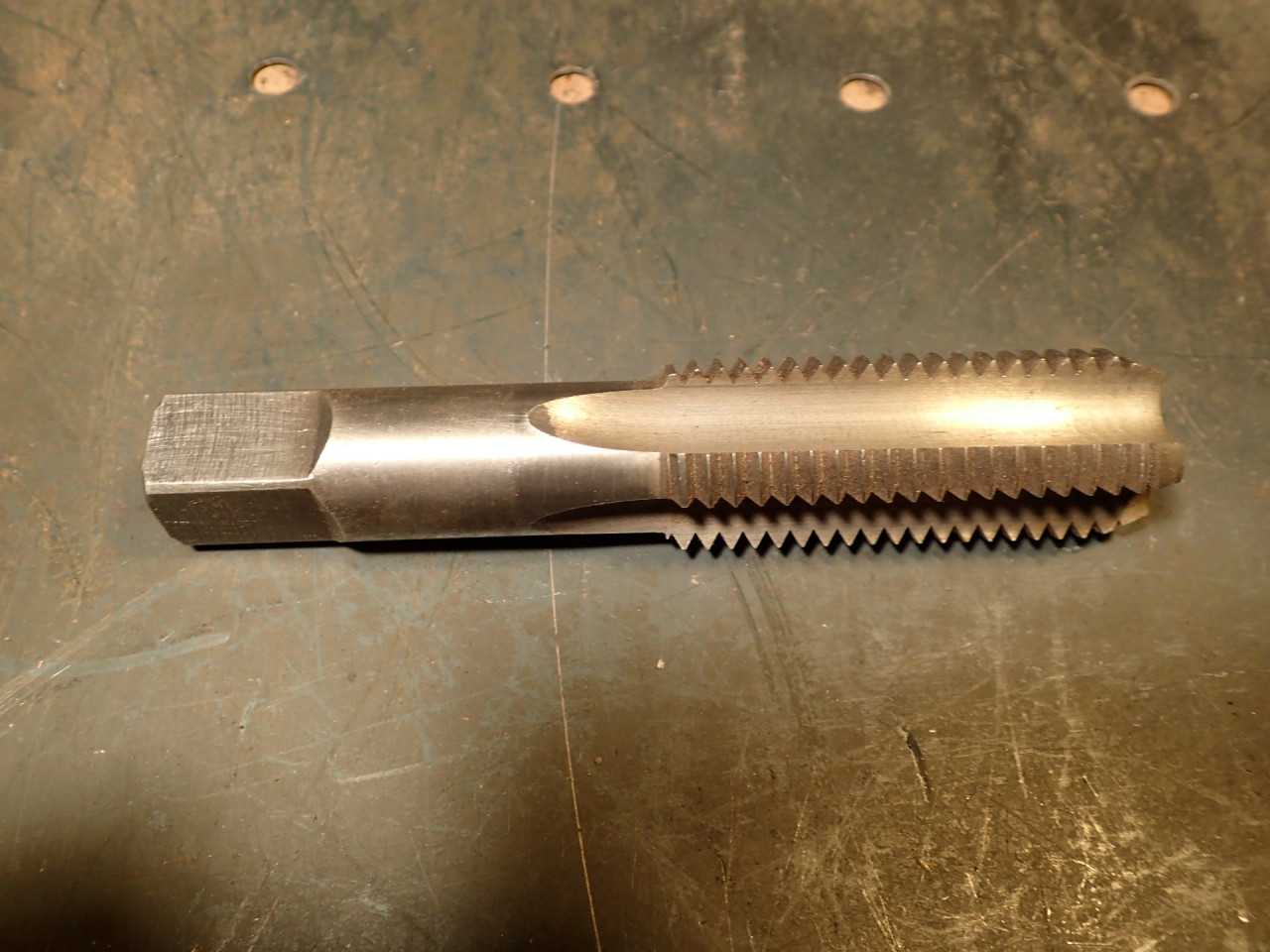 Dormer 1" -8 NC UNC Hand Thread Tap: 4-Flute, 2-1/2" Long Flutes, England, Used - END MILLS