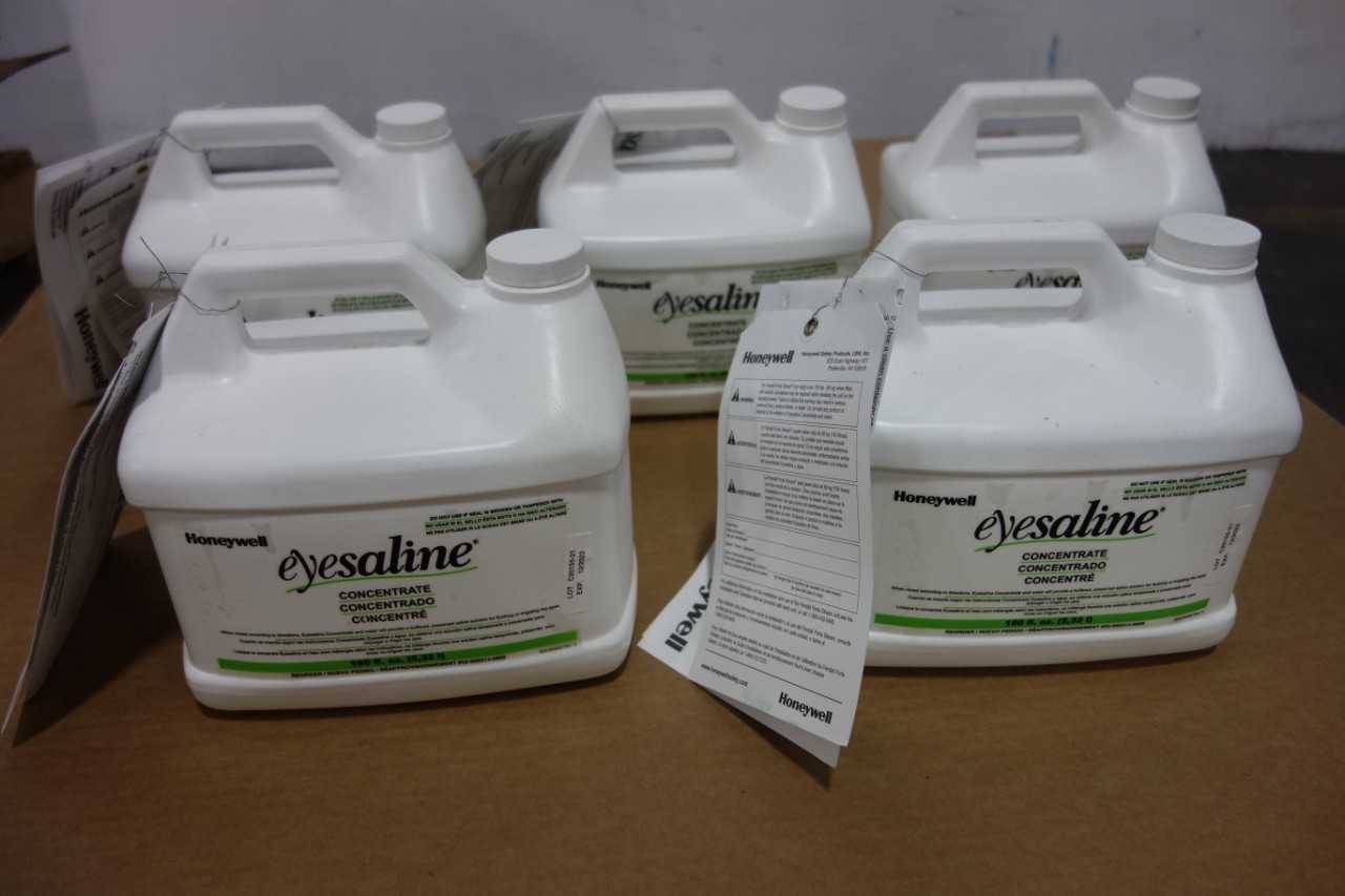 LOT OF 5 CONCENTRATED 180 FL. OZ HONEYWELL EYESALINE - AUTOMATION & CONTROLS