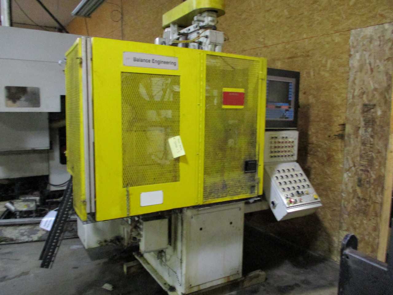 2001 BALANCE ENGINEERING STR-556-ED1 VERTICAL STATIC ROTATING BALANCER - MACHINE TOOLING