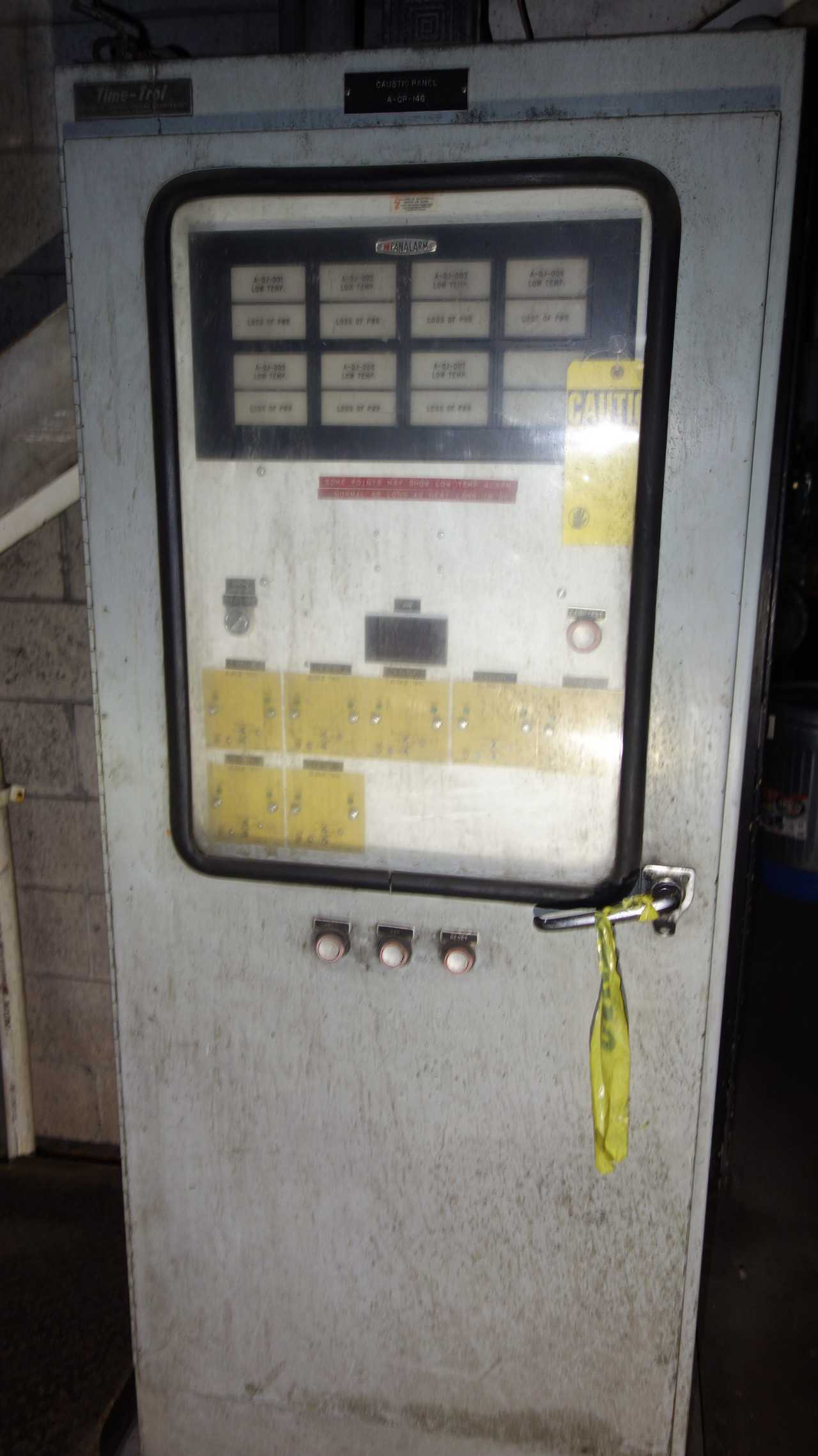 TIME-TROL PANALARM ALARM CAUSTIC PANEL - ELECTRICAL COMPONENTS