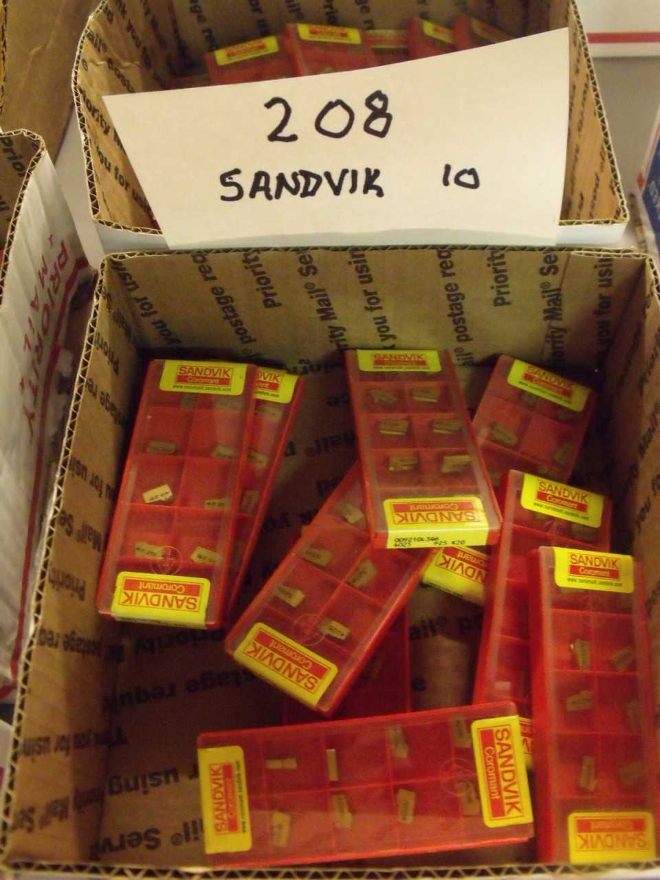 New Sandvik Carbide Inserts 10 Boxes - MACHINE TOOLING