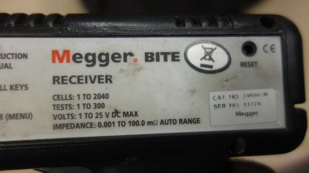 MEGGER BITE 246002B RECEIVER KIT - ELECTRICAL TESTING EQUIPMENT