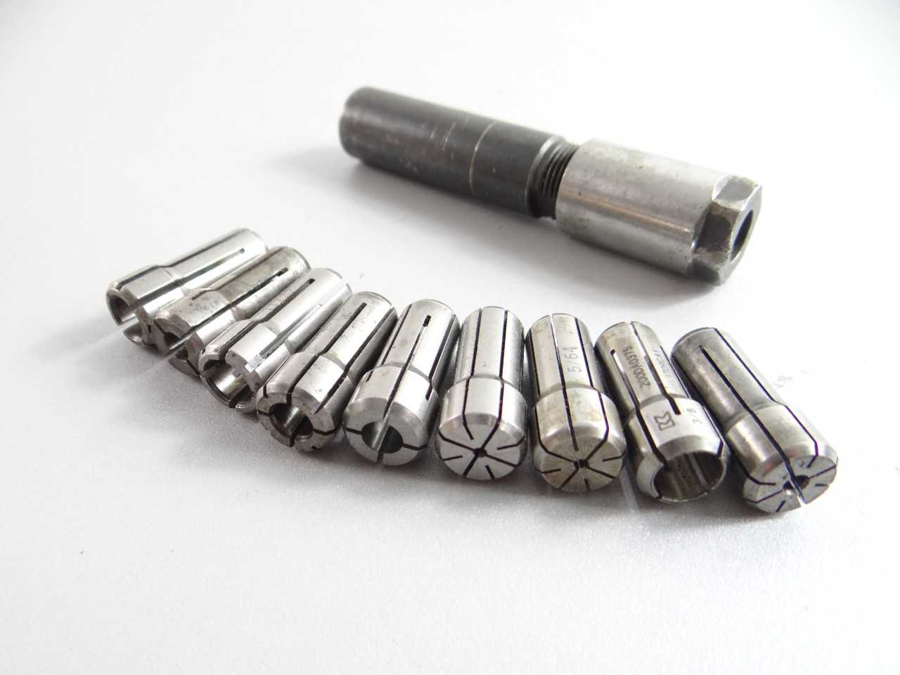 10 DA200 COLLETS PLUS COLLET EXTENSION - MISCELLANEOUS