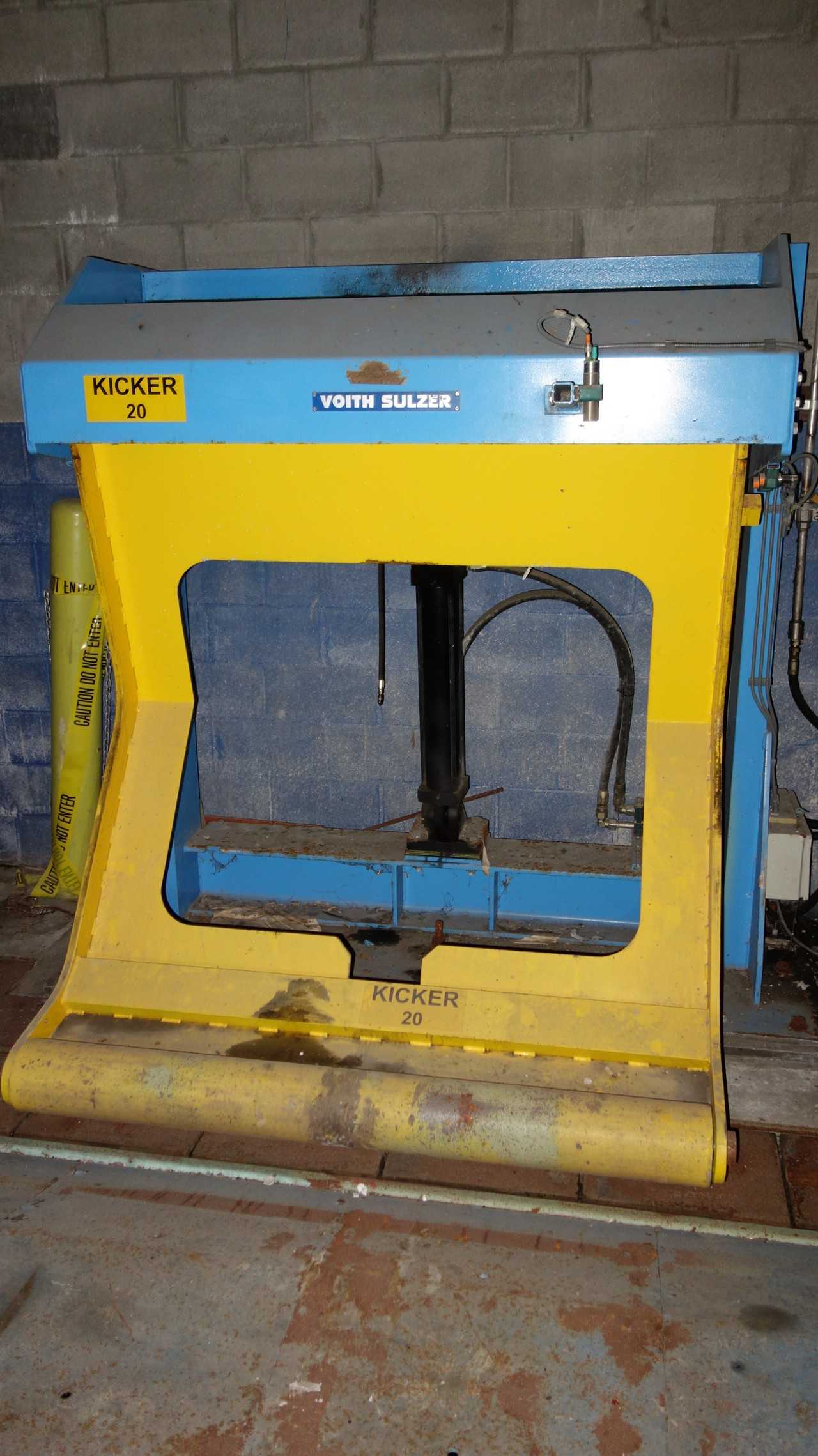 VOITH SULZER BUMPER, KICKER, CONTROL PANEL, TURNTABLE & TILT TABLE - AUTOMATION & CONTROLS