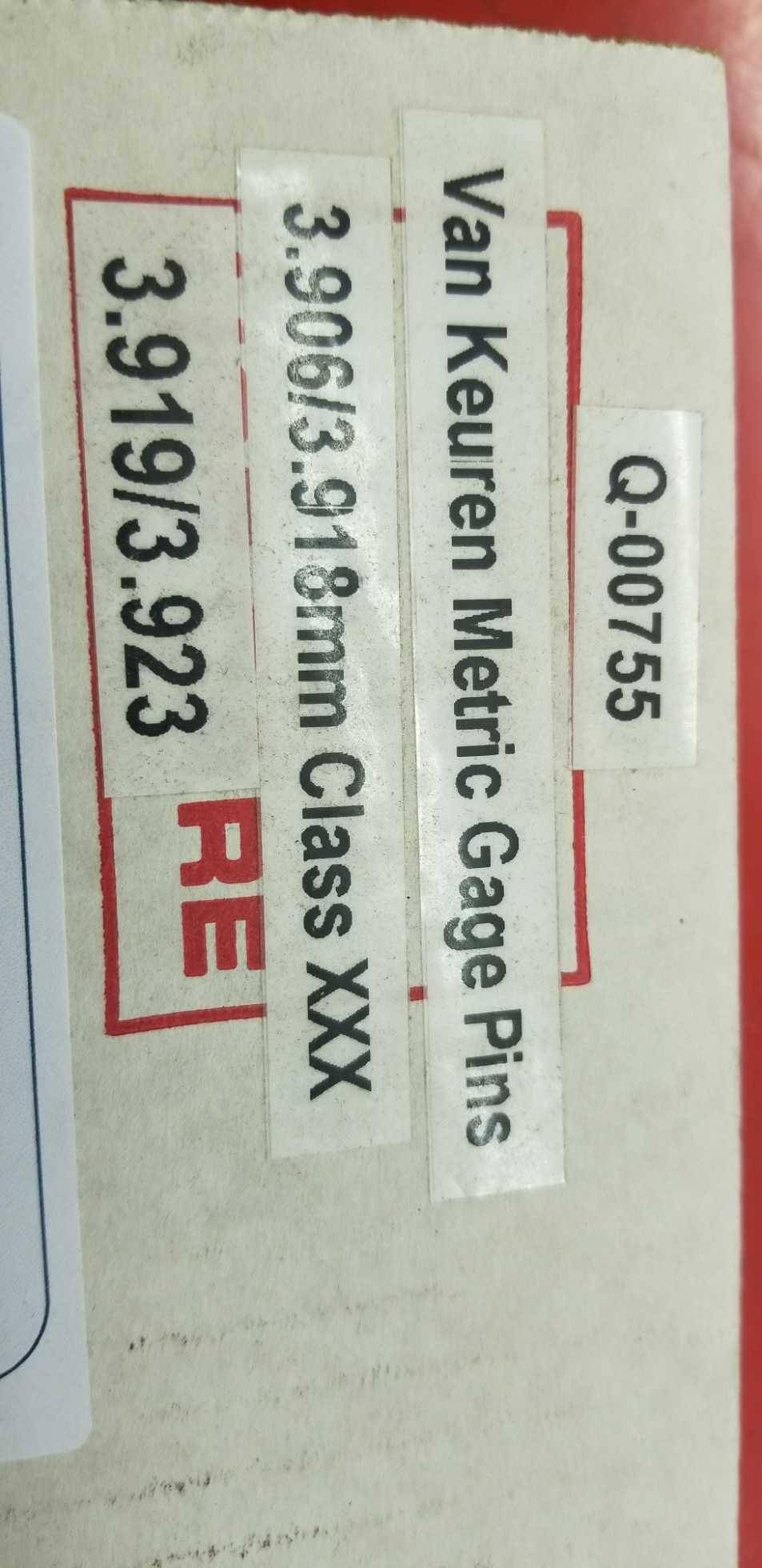 Van Keuren Metric Gage Pins - ELECTRIC POWER TOOLS